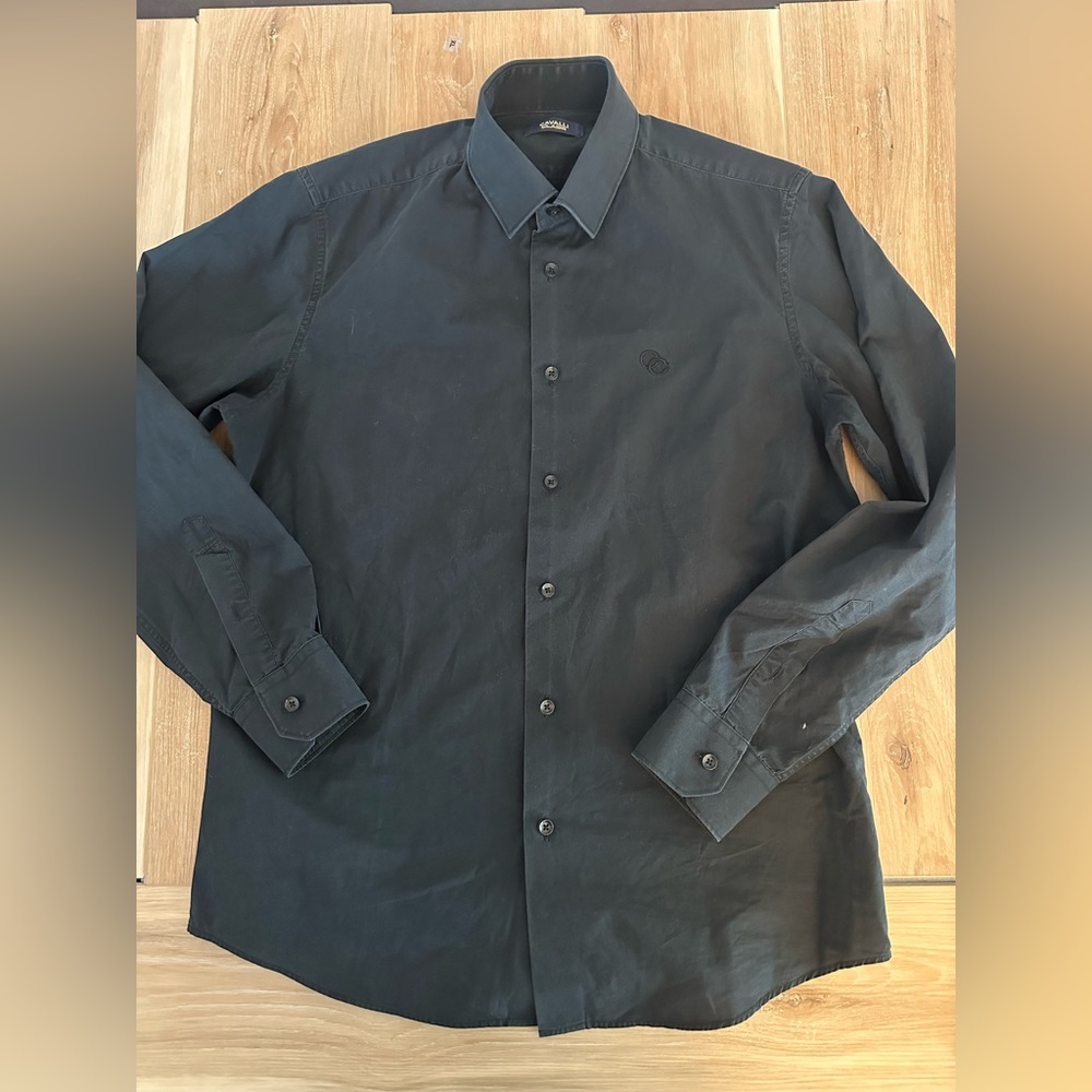 Cavalli Class Slim Fit Button L